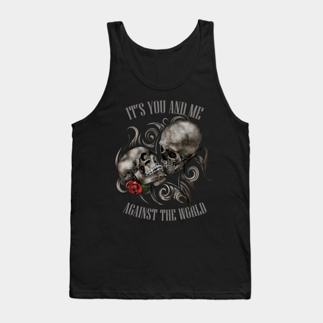 Skulls in Love Tank Top by Nartissima